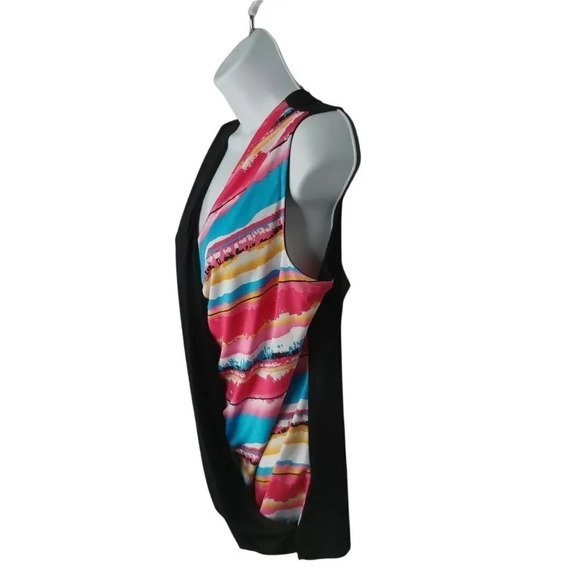 Laura Draped Top Shirt, Vibrant Colors, L - Picture 4 of 7